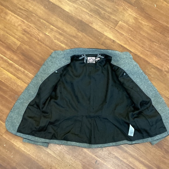 Juicy Couture Troupe Wool Jacket Gray Military Band Parade Jacket Blazer M Grey - Picture 6 of 10